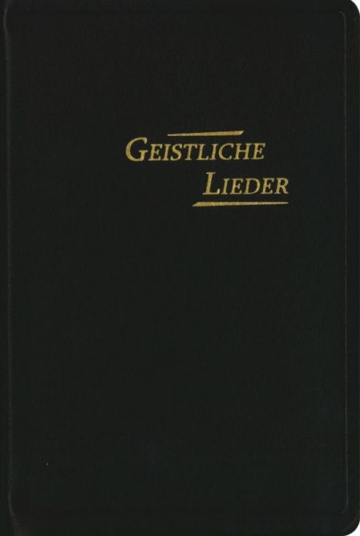 Geistliche Lieder - Leder schwarz Goldschnitt
